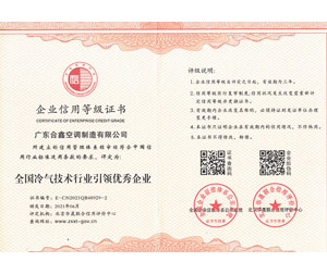 企业信用等级证书